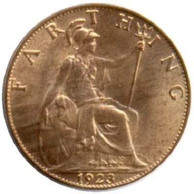 British 1923 Farthing Value