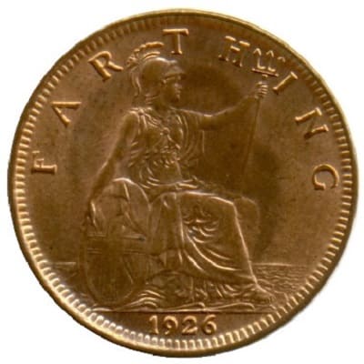 British 1926 Farthing Value