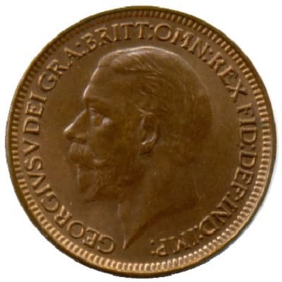 British 1928 Farthing