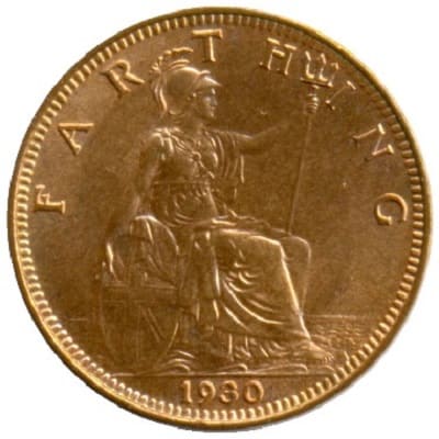 British 1930 Farthing Value
