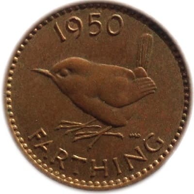 British 1950 Farthing Value