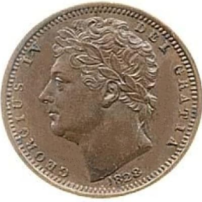 British 1828 Half Farthing