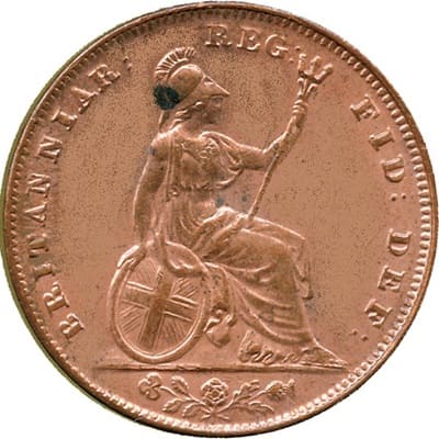 British 1839 Half Farthing Value