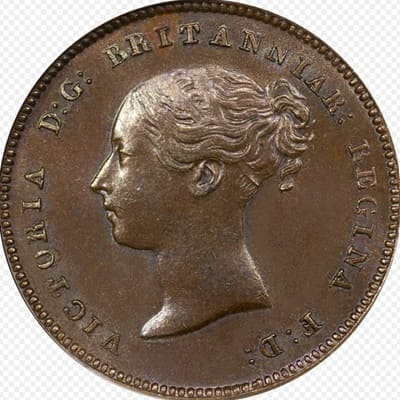 British 1843 Half Farthing