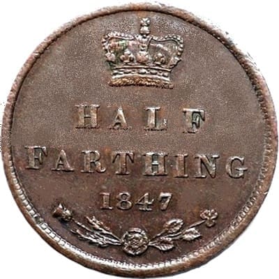 British 1847 Half Farthing Value