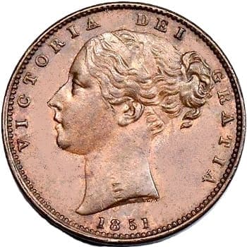 British 1851 Half Farthing