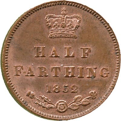 British 1852 Half Farthing Value