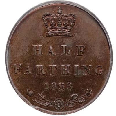 British 1853 Half Farthing Value