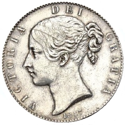British 1847 Halfcrown