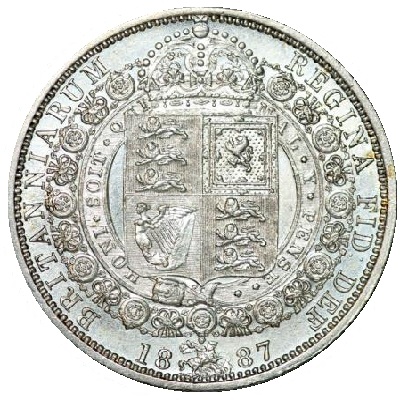 British 1887 Halfcrown Value