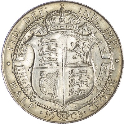 British 1903 Halfcrown Value