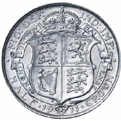 British 1911 Halfcrown Value