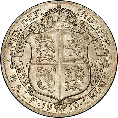 British 1919 Halfcrown Value