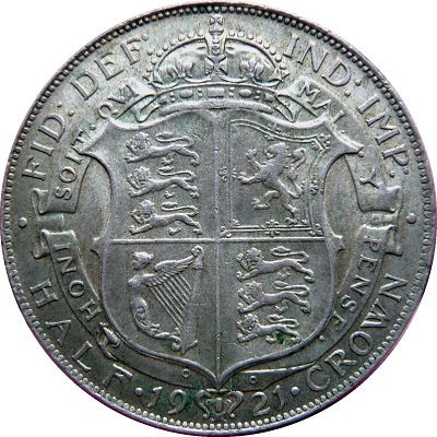 British 1921 Halfcrown