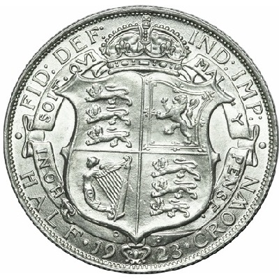 British 1923 Halfcrown Value