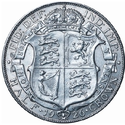 British 1926 Halfcrown Value