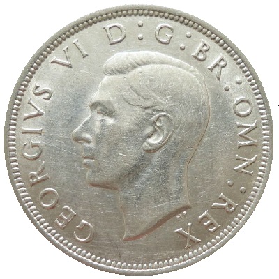 British 1937 Halfcrown