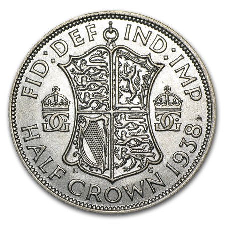 British 1938 Halfcrown Value