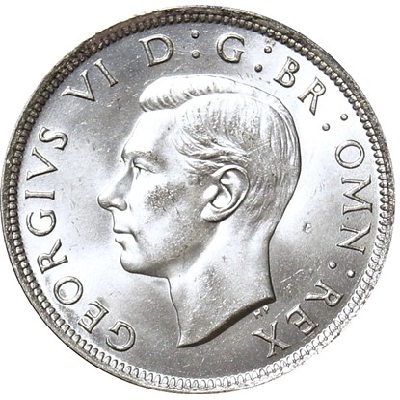 British 1945 Halfcrown
