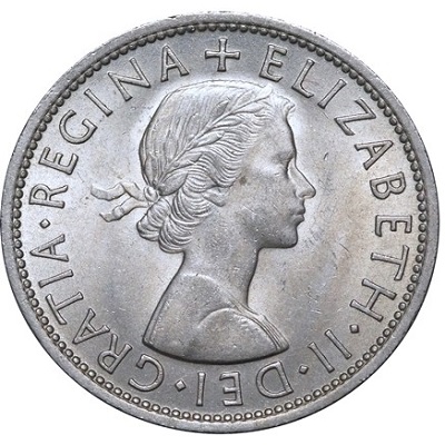 British 1958 Halfcrown
