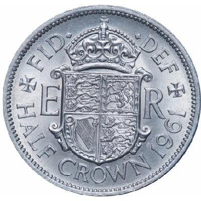 British 1961 Halfcrown Value
