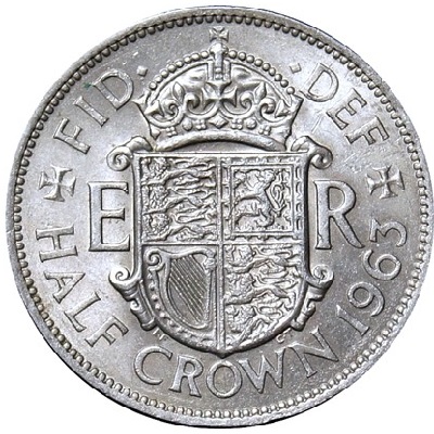 British 1963 Halfcrown Value