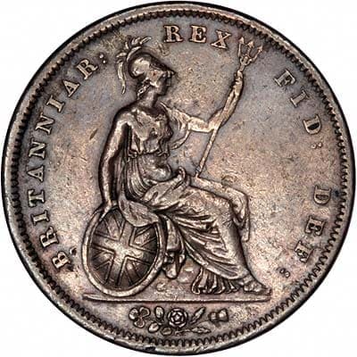 British 1826 Halfpenny Value