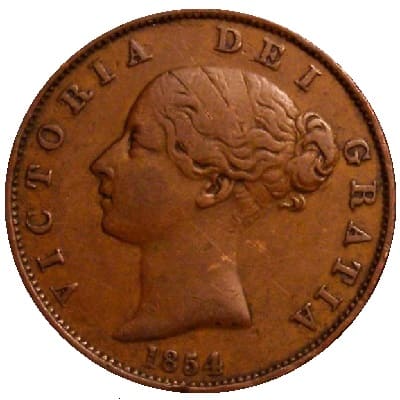 British 1854 Halfpenny