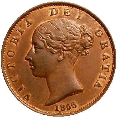 British 1856 Halfpenny