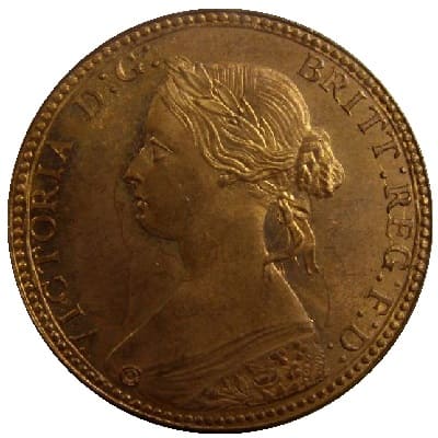 British 1860 Halfpenny