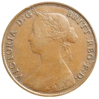 British 1861 Halfpenny