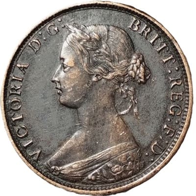 British 1862 Halfpenny