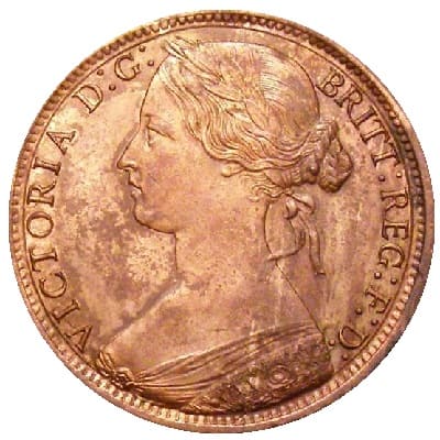 British 1867 Halfpenny