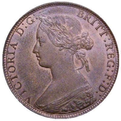 British 1868 Halfpenny
