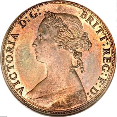 British 1874 Halfpenny