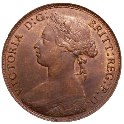 British 1878 Halfpenny