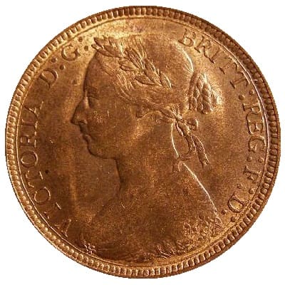 British 1885 Halfpenny