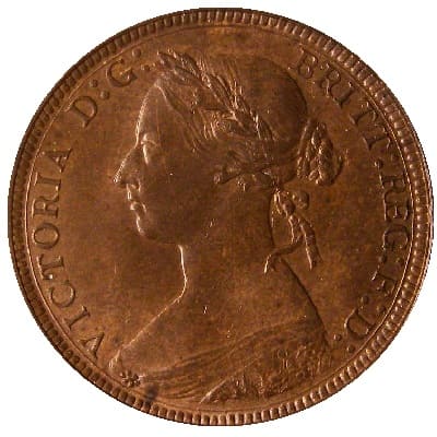 British 1886 Halfpenny