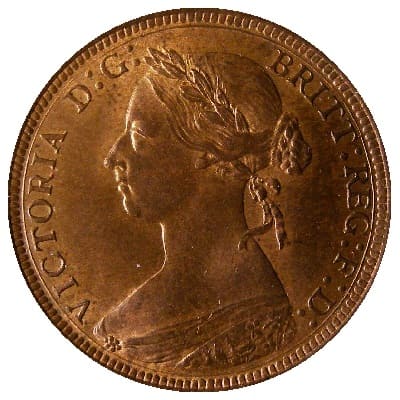 British 1892 Halfpenny