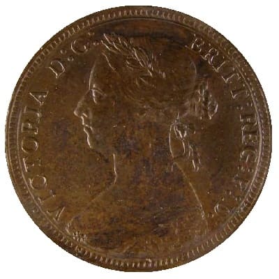 British 1893 Halfpenny