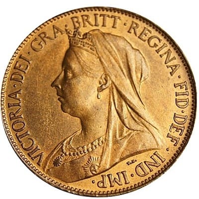 British 1895 Halfpenny
