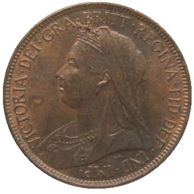 British 1901 Halfpenny