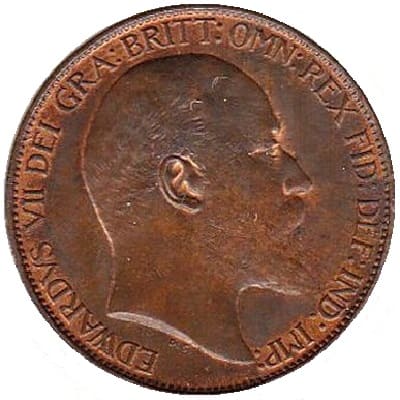 British 1907 Halfpenny