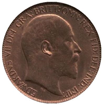 British 1908 Halfpenny