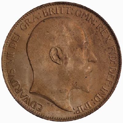British 1909 Halfpenny