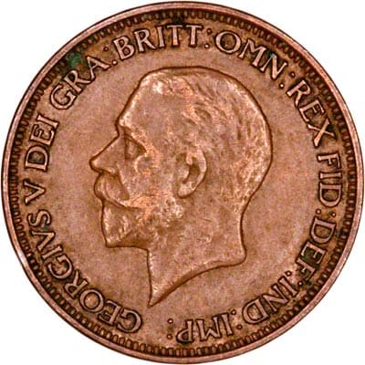 British 1928 Halfpenny