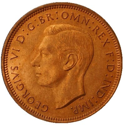 British 1938 Halfpenny