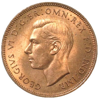 British 1939 Halfpenny