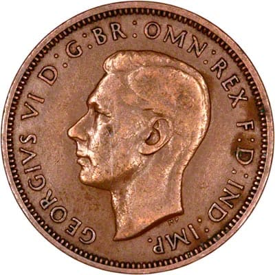 British 1941 Halfpenny