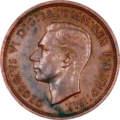 British 1942 Halfpenny